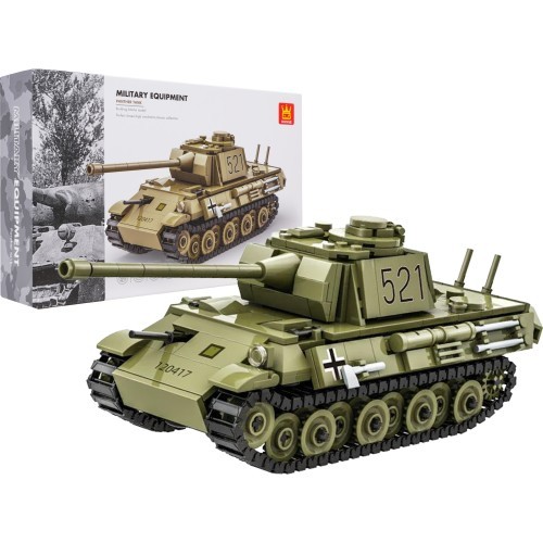 Konstruktorius Žalias tankas, 638 detalės