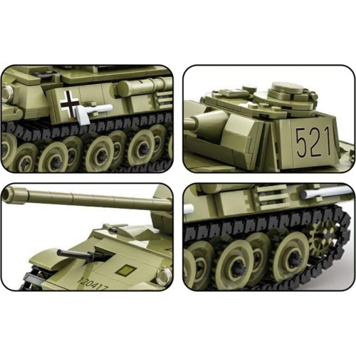Konstruktorius Žalias tankas, 638 detalės