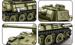 Konstruktorius Žalias tankas, 638 detalės
