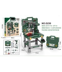 Mažojo meistro dirbtuvės 2-in-1 su priedais