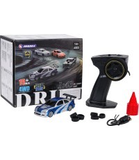 R/C driftinis automobilis 1:43 mėlynas + priedai