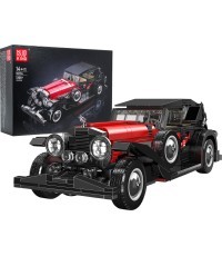 Retro Vehicle Red Building Blocks Set 1308pcs.