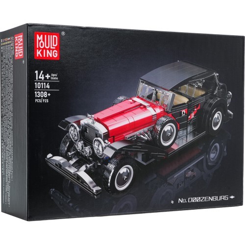 Konstruktorius „Retro automobilis“ raudonas, 1308 dalys