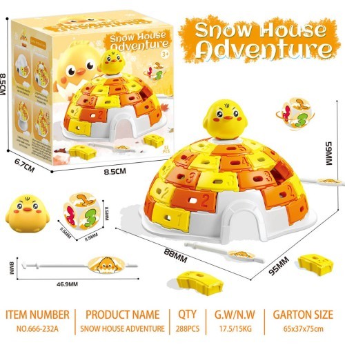Аркадная игра Igloo Bricks, версия с утёнком
