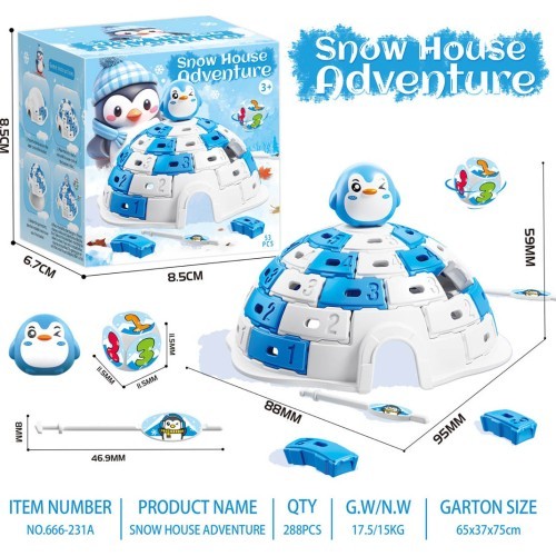 Аркадная игра Igloo Bricks, версия с утёнком