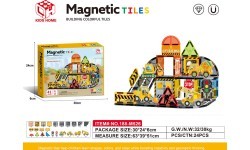 Set of Construction Site Magnetic Bricks 41el.