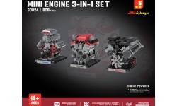 Конструктор Engine 3-в-1, 808 деталей