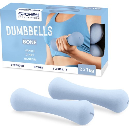 Комплект неопреновых гантелей Spokey BONE, 2x1 кг