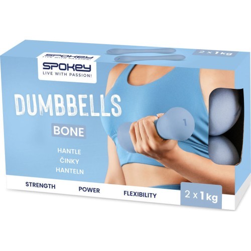 Set of neoprene dumbbells Spokey BONE 2x1 kg