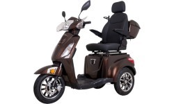 Электрический трехколесный скутер inSPORTline Zorica Deluxe (часть комплекта) - Коричневый