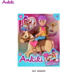 Lėlė Ankiki su žirgu ir priedais