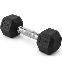 Gumuotas hantelis FiTKER® HEX PRO - 2,5 kg