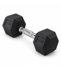Гантель обрезиненная HEX PRO - 7,5 kg