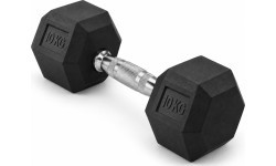 Гантель обрезиненная HEX PRO - 10 kg