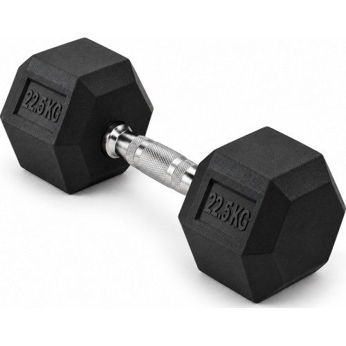 Гантель обрезиненная FiTKER® HEX PRO - 22,5 kg