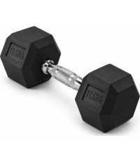 Gumuotas hantelis FiTKER® HEX PRO - 12.5 kg