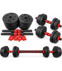 Reguliuojamas FiTKER® hantelių ir štangos komplektas 2-in-1 - 20 kg