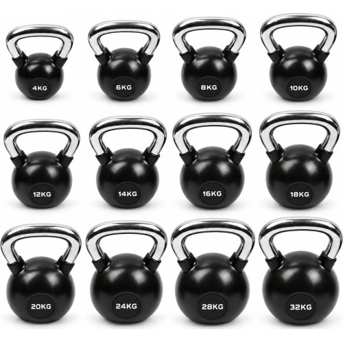 Rubberised Kettlebell FITKER - 28 kg