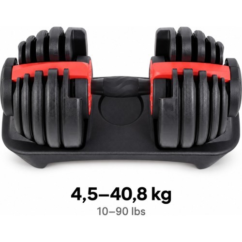 Регулируемая гантель - 4,5–40,8 kg (10–90 lb)