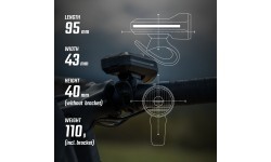 Priekinė lempa Sigma Aura 70 USB