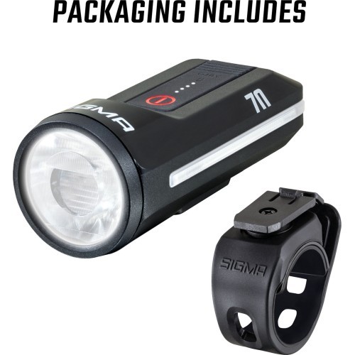 Priekinė lempa Sigma Aura 70 USB