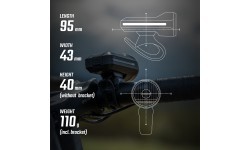 Передняя фара Sigma Aura 90 USB