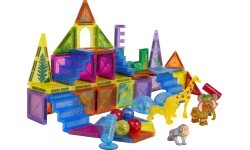 3D ZOO magnetinių kaladėlių rinkinys 64 vnt.
