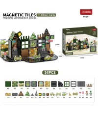 Magnetiniai kaladėlės Army, 56 vnt.