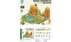 Magnetinių kaladėlių rinkinys „Ūkis", 94 vnt.