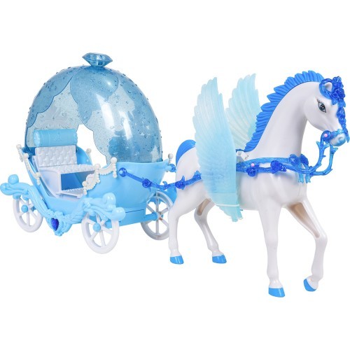 Carriage with Horses + Doll Set