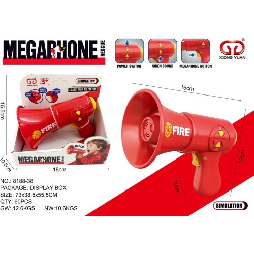 Megafonas raudonas