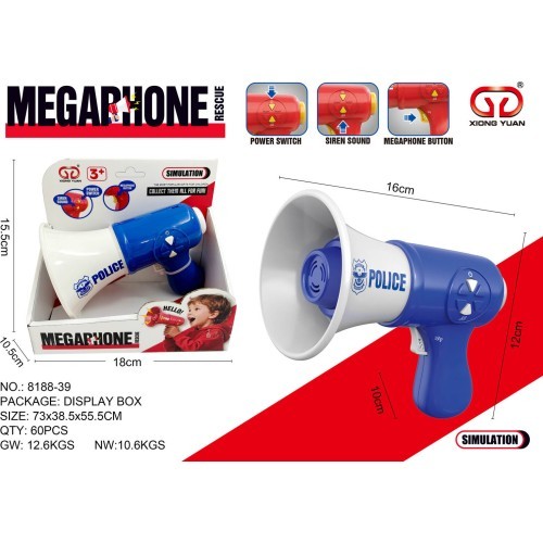 Megaphone Blue