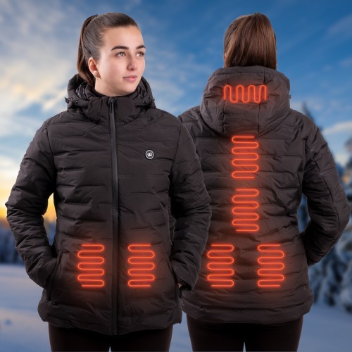 Женская куртка с подогревом W-TEC HEATborg Lady - Розовый