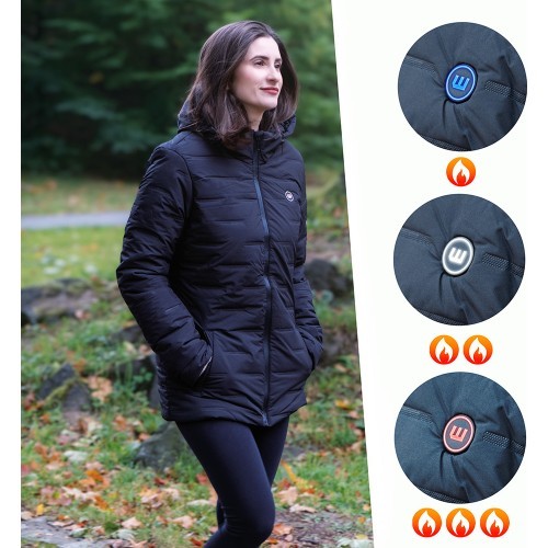 Женская куртка с подогревом W-TEC HEATborg Lady - Розовый