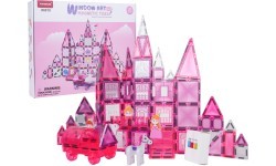 Pink Princess Magnetic Blocks Set 126 pcs.