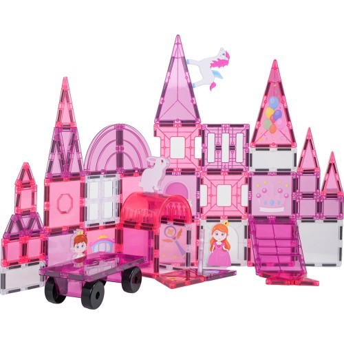 Pink Princess Magnetic Blocks Set 58 pcs.