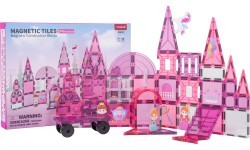 Pink Princess Magnetic Blocks Set 58 pcs.
