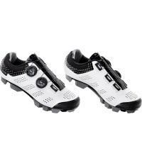 Batai FORCE MTB Points Lady // dydis: 37, Clip-In, MTB (balta/juoda)