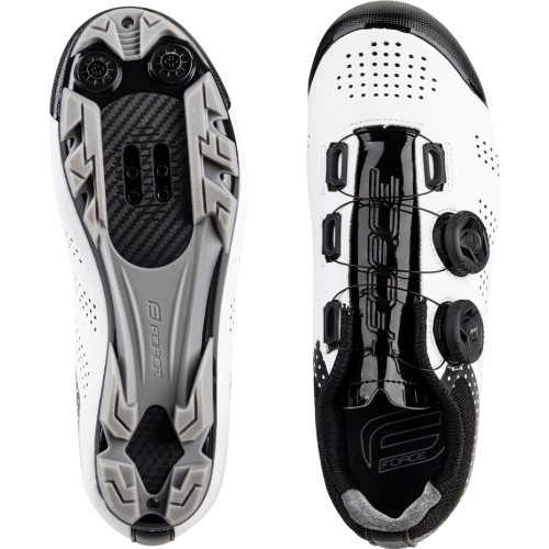 Обувь FORCE MTB Points Lady, размер 37, Clip-In, MTB (белый/черный)