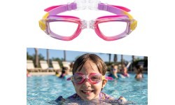 Junior Swimming Goggles inSPORTline Aquanino - Pink-purple