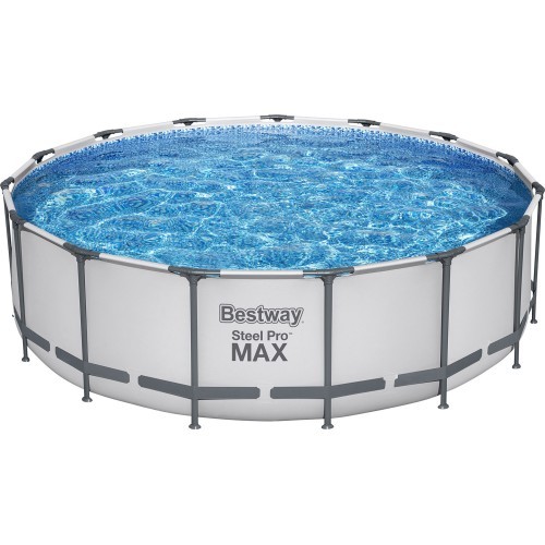 Комплект бассейна Bestway Steel Pro Max 457, серый