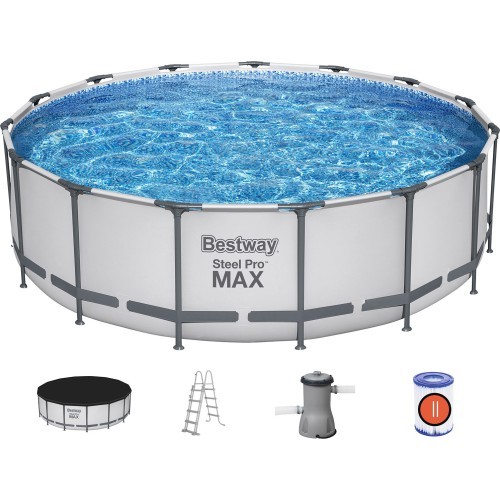 Bestway baseino komplektas Steel Pro Max 457, pilkas