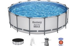 Bestway swimming pool set Steel Pro Max 457 grey