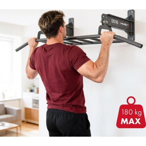 HMS FITNESS DD16 prie sienos ir lubų tvirtinamas skersinis namų treniruoklių salei
