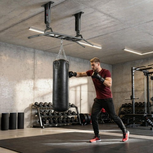 HMS FITNESS DD16 prie sienos ir lubų tvirtinamas skersinis namų treniruoklių salei