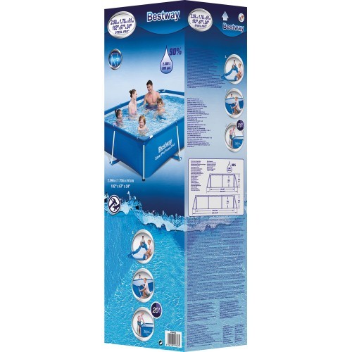 Каркасный бассейн Bestway Steel Pro, 259x170x55см