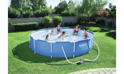 Pool With Filter Pump Bestway Steel Pro