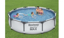 Baseinas su filtravimo siurbliu Bestway Steel Pro Max 3