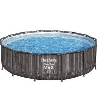 Комплект бассейна Bestway Steel Pro Max 427 под дерево