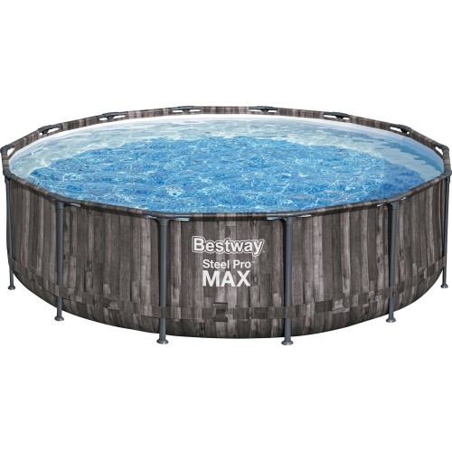 Комплект бассейна Bestway Steel Pro Max 427 под дерево